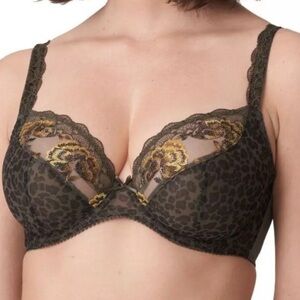 Prima Donna Palace Garden Full 4 part Cup Underwire Bra 34I metallic embroidery